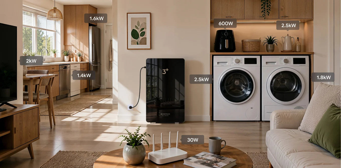 2600VA: From Airfryers to Washing Machines, All Covered.